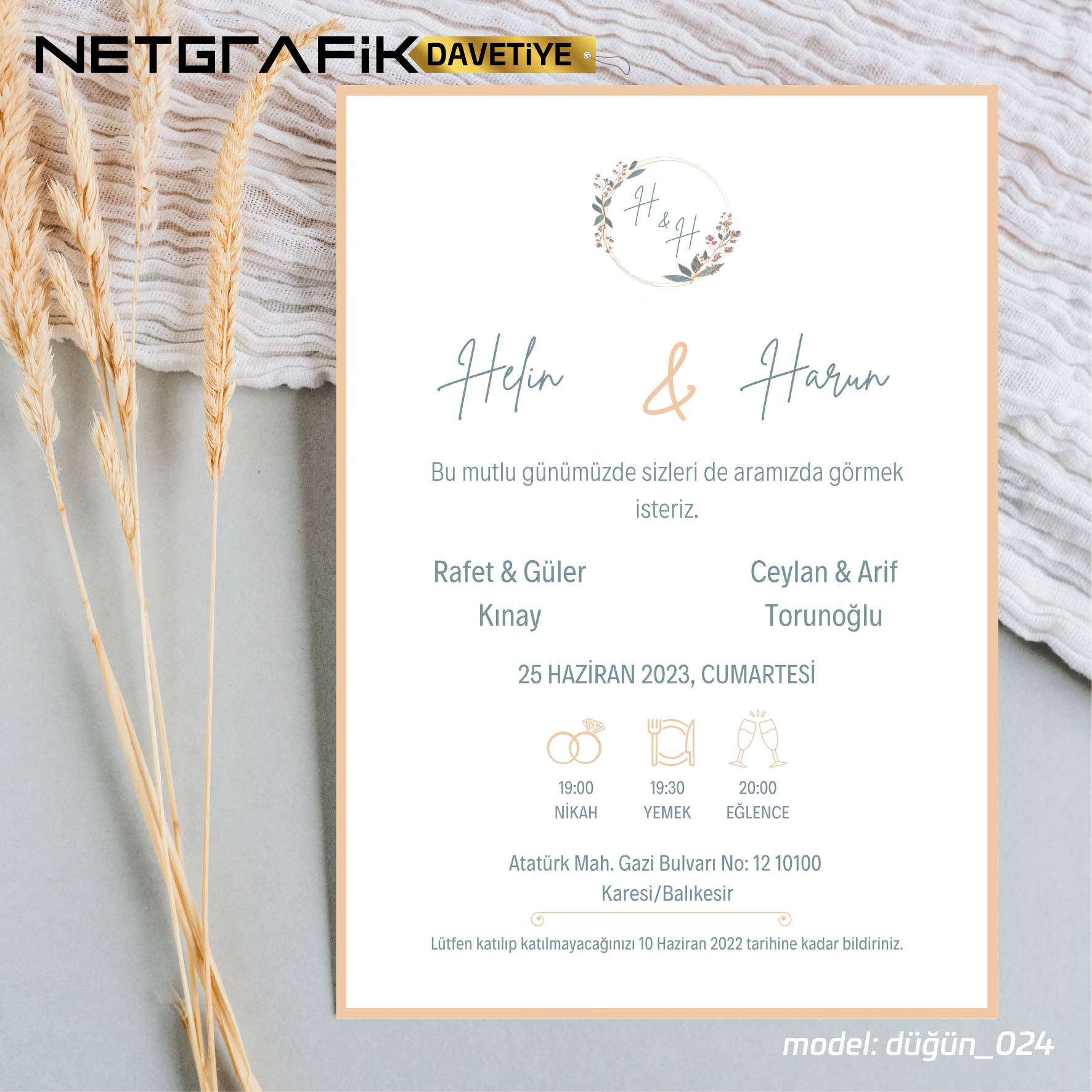 Flow / Düğün Davetiyesi