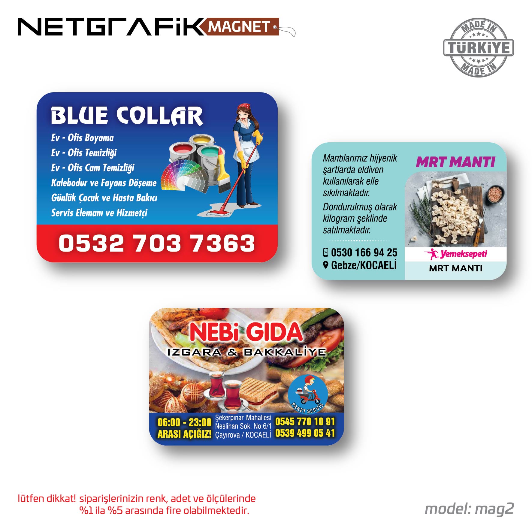 Magnet - Oval Kesim (1.000 Adet)